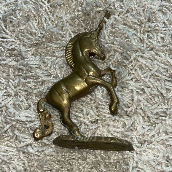 Vintage Bronze Unicorn Upright - Picture 7 of 12